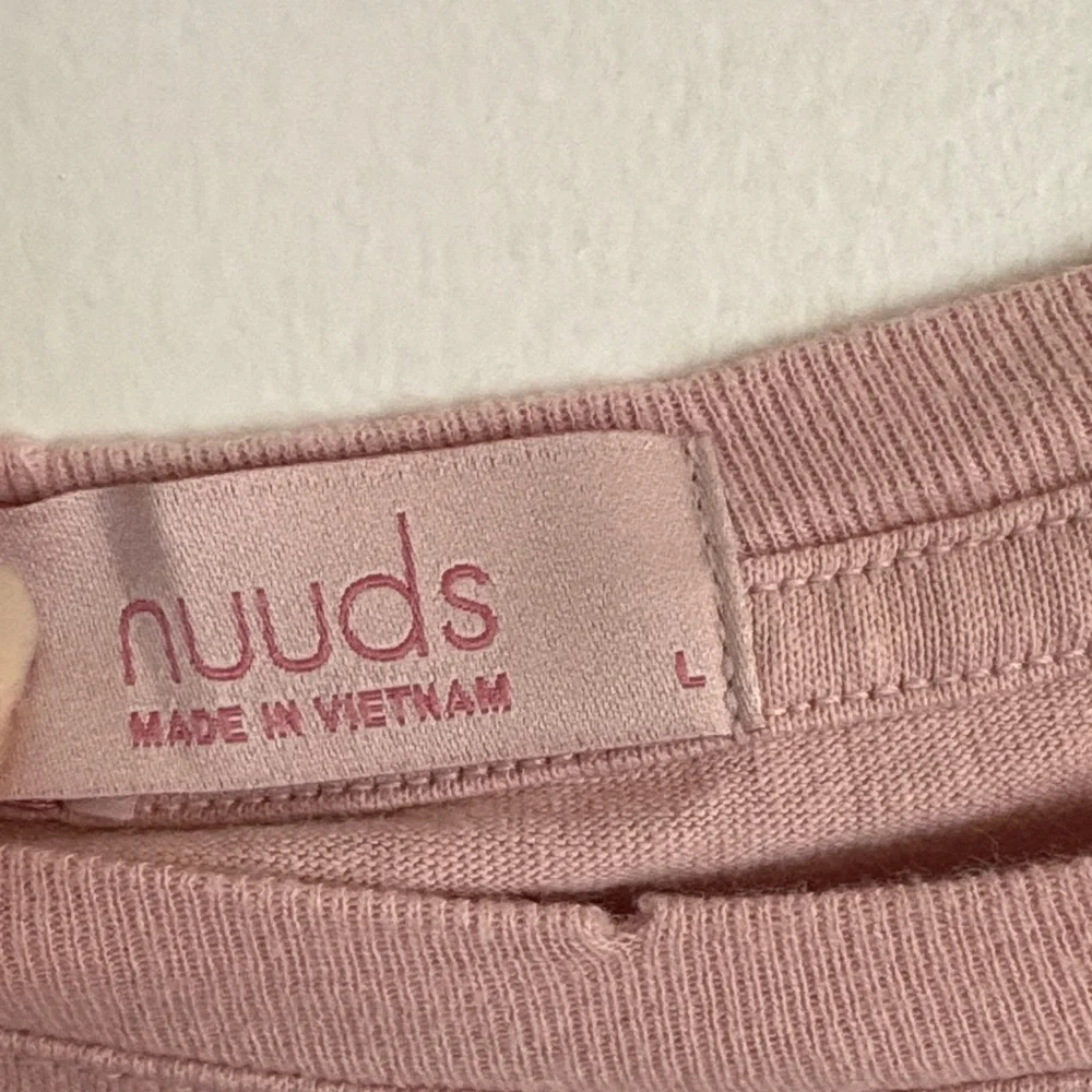 nuuds Relaxed Crewneck Tee in Blush Pink - Picture 2 of 8